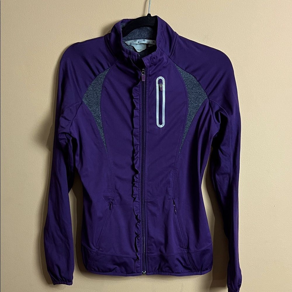 Athleta Women’s Size XS Purple & Gray Activewear Utility Multi-Pocket Jacket